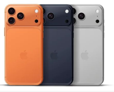 Comparativo visual iPhone 16, iPhone 16 Pro e iPhone 16 Pro Max lado a lado em cores oficiais