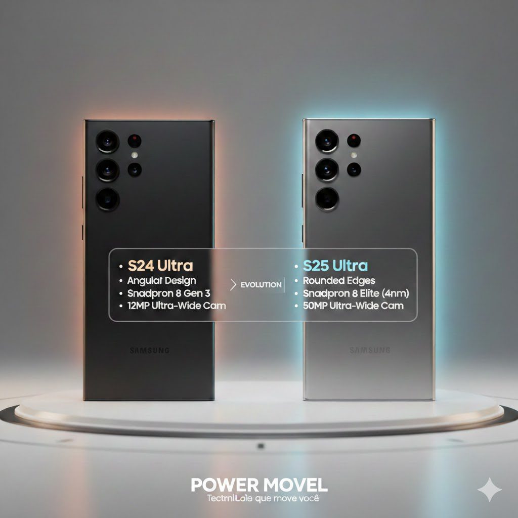 imagem comparativa do samsung s24 ultra vs samsung s25 ultra