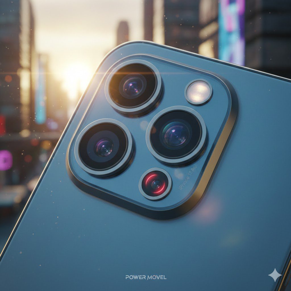 imagem frontal das câmeras do iphone 17 pro