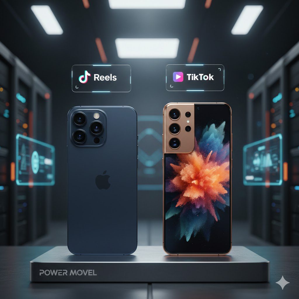 imagem frontal do iPhone 17 Pro Max e S26 para redes sociais