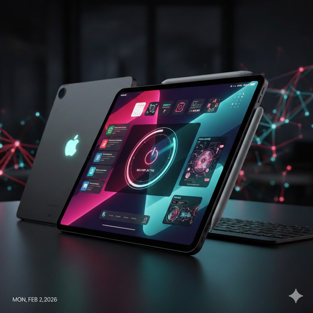 imagem frontal do ipad