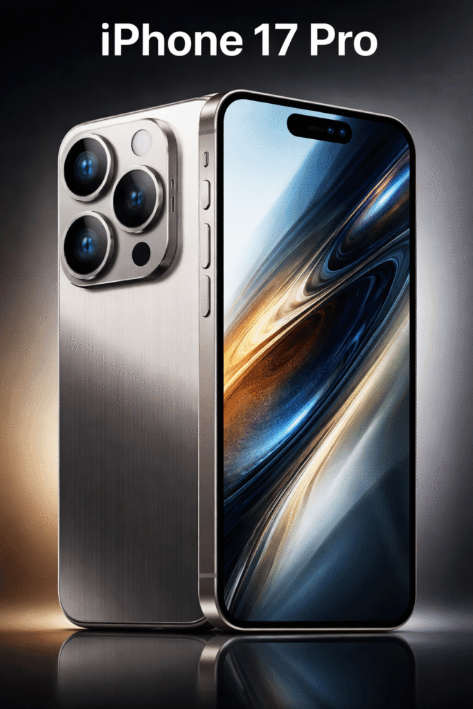 imagem frontal do iPhone 17 Pro